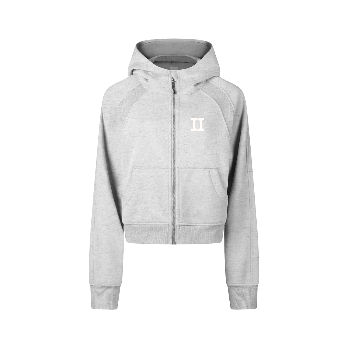 2Cropped Zip-Hoodie