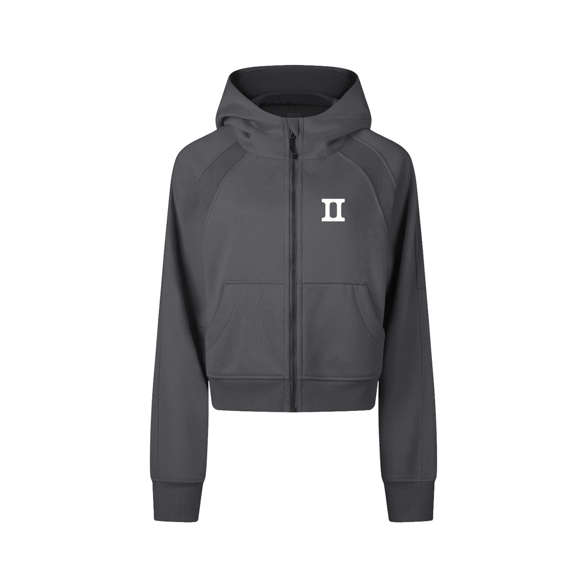 2Cropped Zip-Hoodie